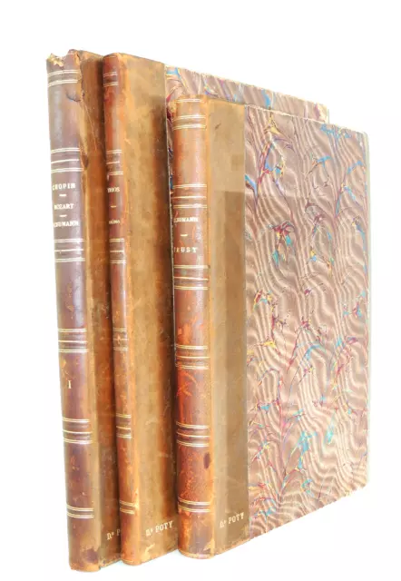 Lot livres anciens partitions musicales. Chopin, Mozart, Beethoven, Schumann's