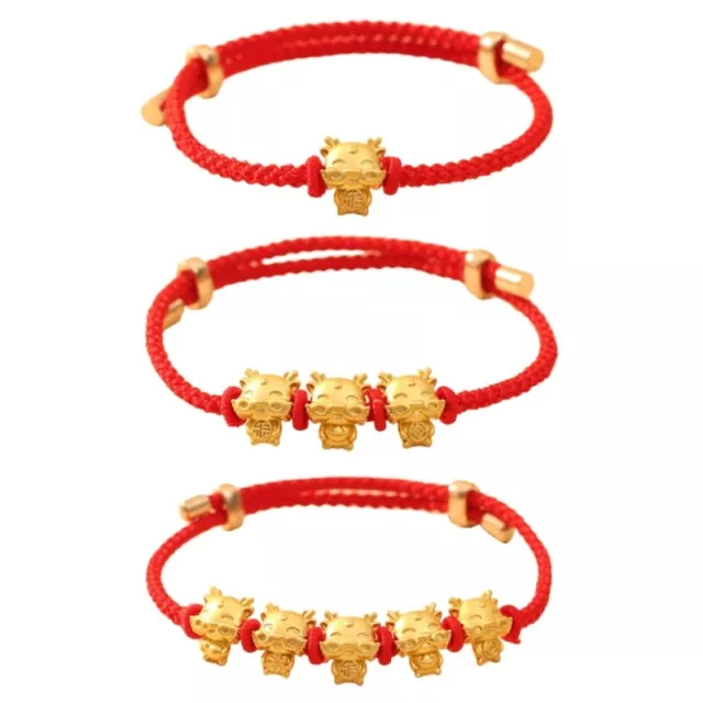 CHINESE DRAGON BRACELET Adornment Luck and Prosperity Symbolic Rope ...