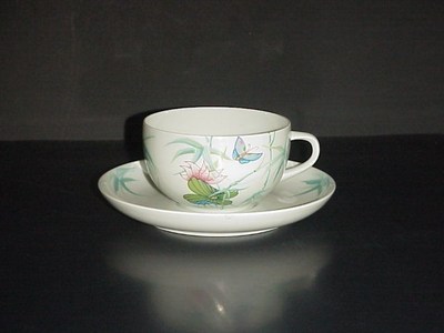 Mokka- Tazza 1 Piattino Limoges Francia Circa 1900 P353 Di 4 Rari 