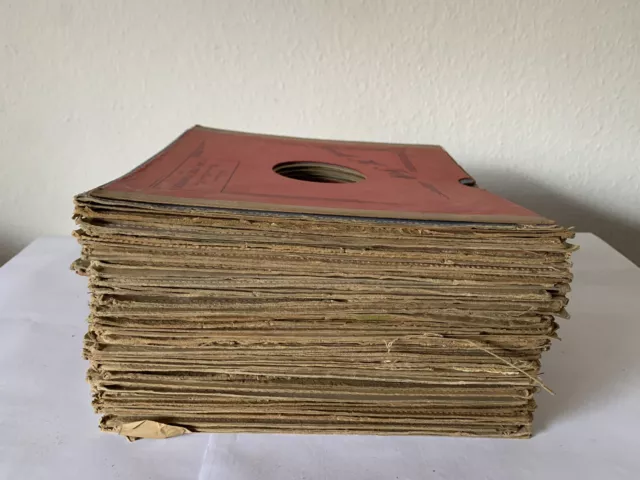 90 Hüllen für Schellackplatten authentisch und original