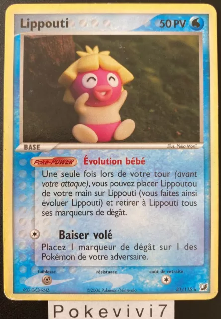 Carte Pokemon LIPPOUTI 31/115 Rare Bloc EX Forces Cachées FR OCCASION