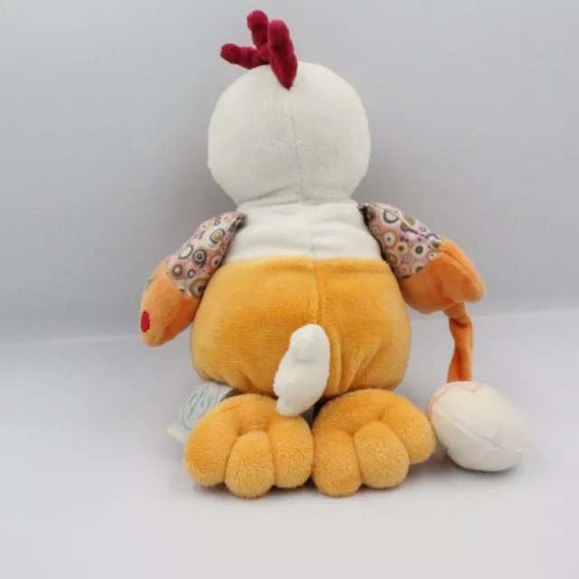 Doudou et compagnie coq poule Poupilou avec oeuf 28 cm - 13652 3