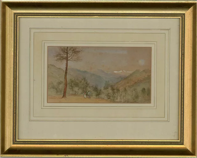Early 19th Century Watercolour - Mountain Landscape