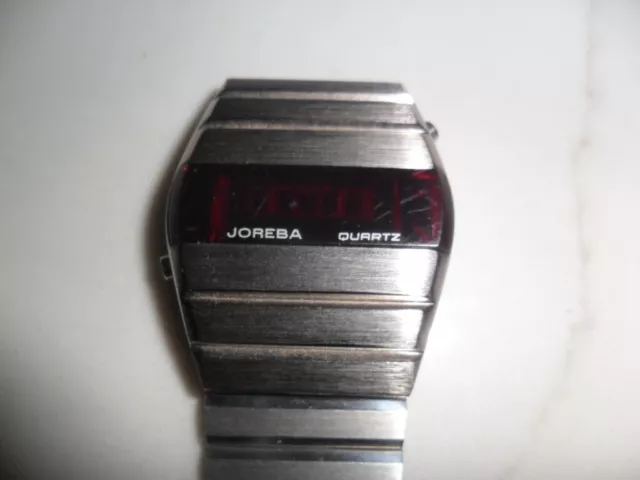 vintage digital watch red led
