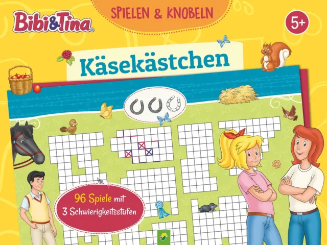 Schwager & Steinlein Verlag ~ Bibi & Tina Käsekästchen Spieleblock 9783849944414