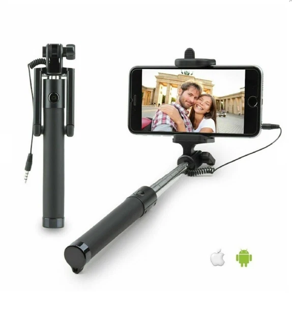 Barre Pour Selfie Smartphone Télescopique Stick Bâton Photo Universel Avec Jack