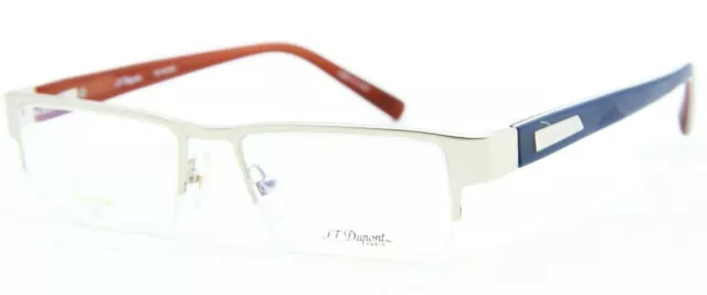 New St Dupont Dp-0048U 2 Silver Authentic Eyeglasses Frames Rx Dp 0048U 53-18