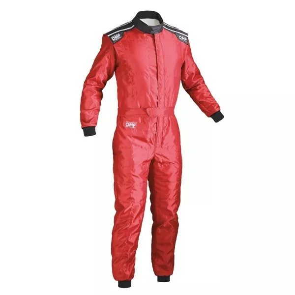 OMP Combinaison KS-4 Rouge Cik Level 1 Karting, Motorsport Kart Globale Costume