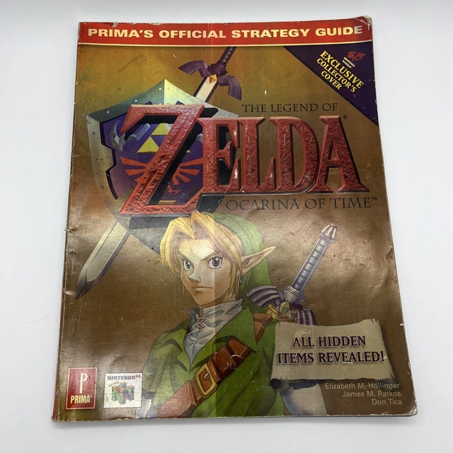 LEGEND OF ZELDA Ocarina Of Time Prima Strategy Guide Collector's Cover