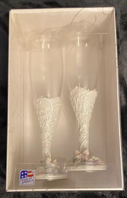 Lillian Rose Toasting-Vintage Glasses Flute Set