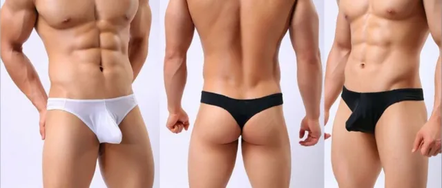 Slip String Tuyau Transparent L Xl Homme Sexy Sexe Thong Underwear Man