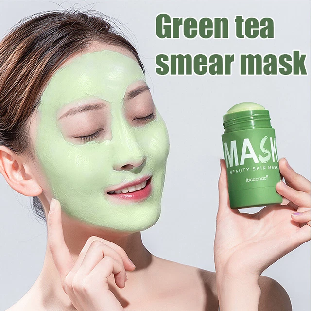 US GREEN TEA Purifying Clay Stick Mask Oil Control AntiAcne Eggplant