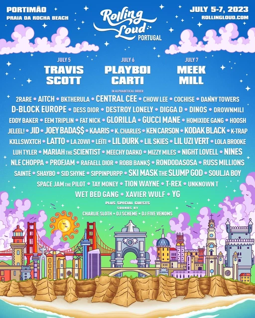 2X ROLLING LOUD Portugal 5th7th July 2023 (General Admissions Ticket) Eticket £250.00