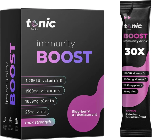 HIGH DOSE IMMUNITY Supplement Max Strength Vitamin C, Vitamin D