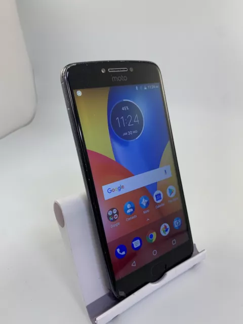Motorola Moto E4 Plus Grey 16GB Unlocked Android Touchscreen Smartphone Cracked