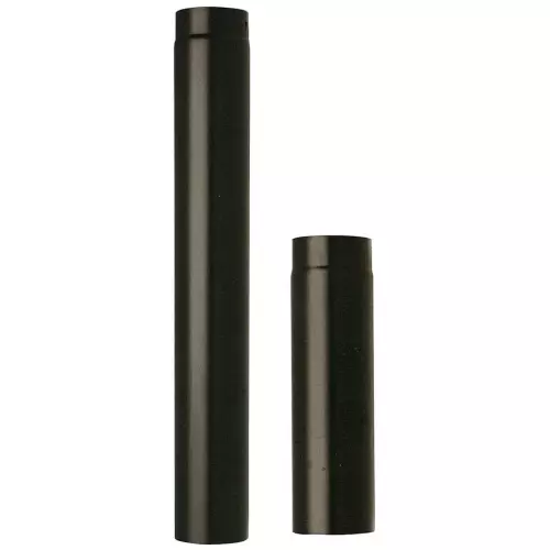 Tubo Acero Porcelana Negro 100 CM Ø 12CM 120MM Estufa Madera Bolita