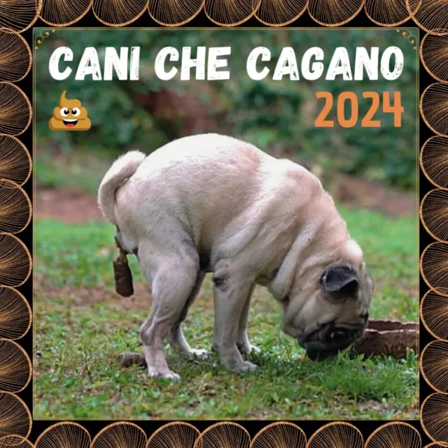 CANI CHE CAGANO Calendario 2024 Regalo Divertente x natale EUR 11