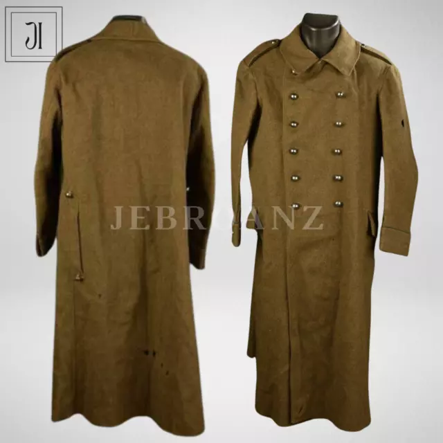 Brand New WW2 France French M22 M35 Wool Great Green Heavy Wool Long Coat 2