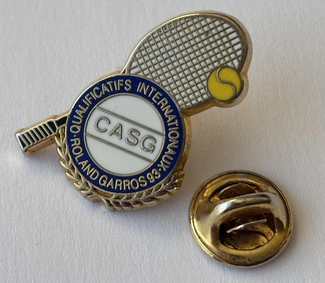 B pins pin's raquette de Tennis balle style roland garros lacoste lapel