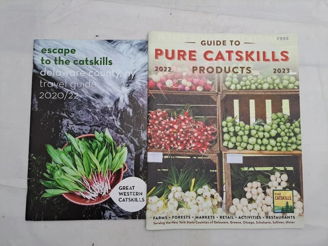 2 x 2022 Travel Guides Catskills Delaware County New York