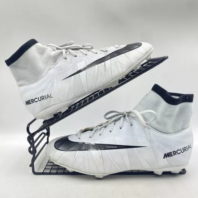 Nike Mercurial Victory White Football Boots Size Uk 5.5 Cr7 Fg Sock 903592-401