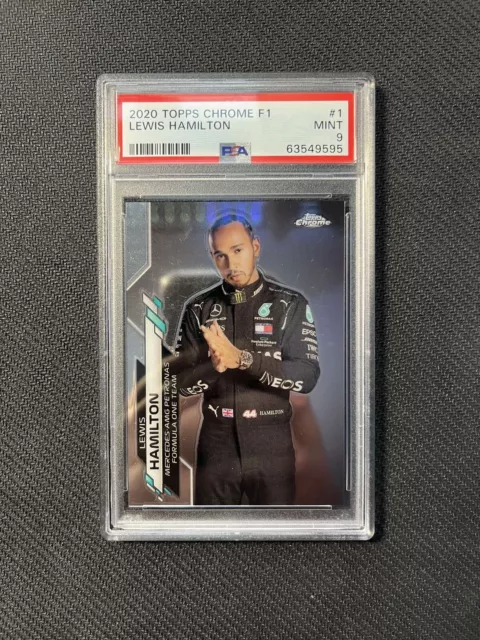 2020 Topps Chrome Formula 1 F1 Lewis Hamilton F1 Drivers #1 PSA 9 MINT