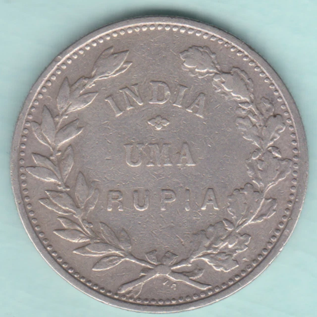 Portuguese India Goa 1912 Uma Rupia Rare Silver Coin In Top Grade