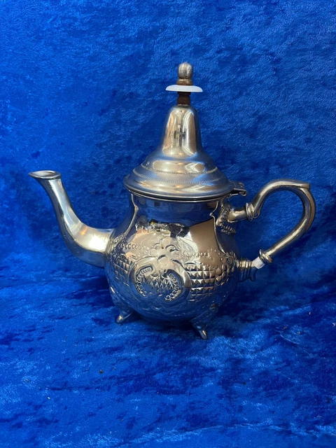 Silverplate over Brass Koutbla Fabrique S.A.L.A.M. Teapot