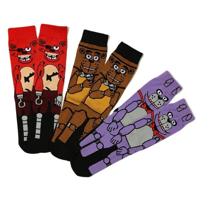 Adults Crew Socks Five Nights Fun Patterned Trendy Sock Anti-friction at Freddy