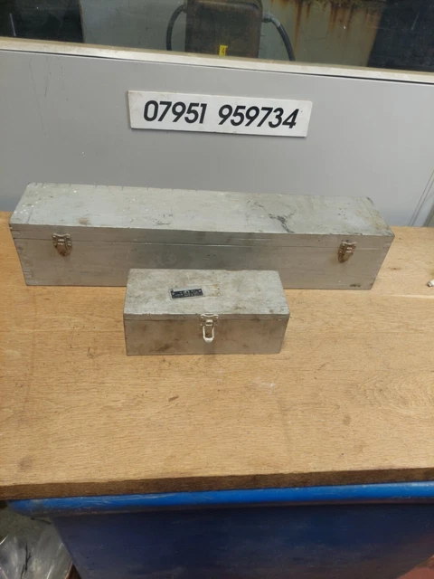 Military Vehicle 2 X Wooden Storage Boxes