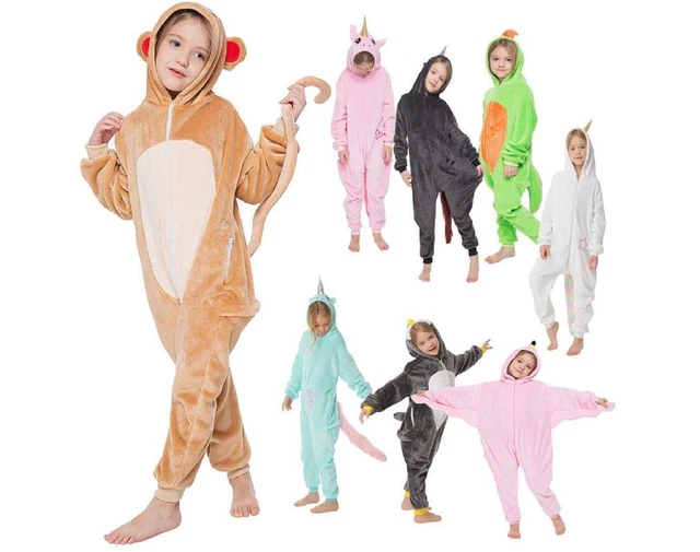 Udeki Tier Strampler Pyjama - Kuscheliger Fleece Overall Mit Kapuze Für Erwachsene & Kinder