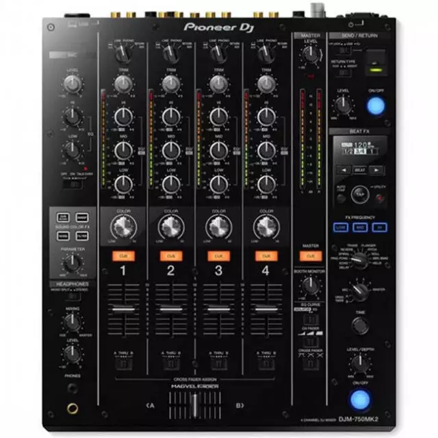 Pioneer DJM750 MK2 4-Channel DJ Mixer w/ Club DNA (Black) DJM-750 - Brand New 2