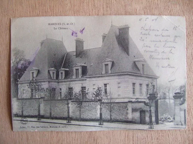 CPA MARINES (95) LE CHATEAU. 16th century. RESTORATION