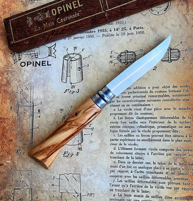 COUTEAU LE THIERS 2 MITRES INOX EN BOIS DE SERPENT Personnalisations