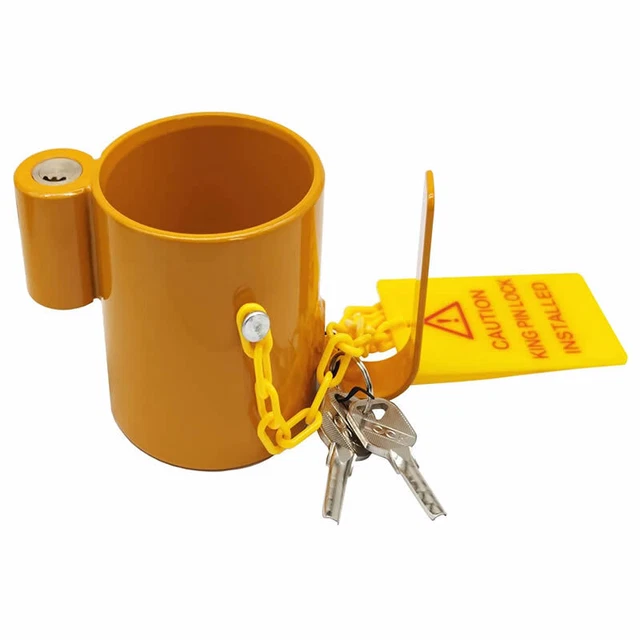 ANTI THEFT 5TH Wheel Hitch Locking Pin Kingpin Hitch Lock for RVs or