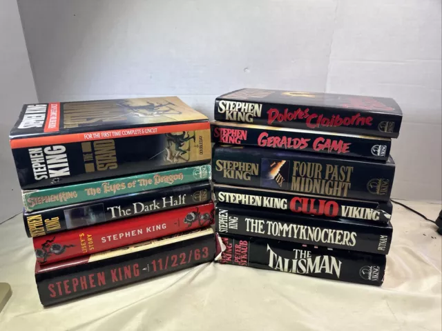 Stephen King Book Lot (11) HC-DJ, Mostly Book Club Edition. See Pics For Titles