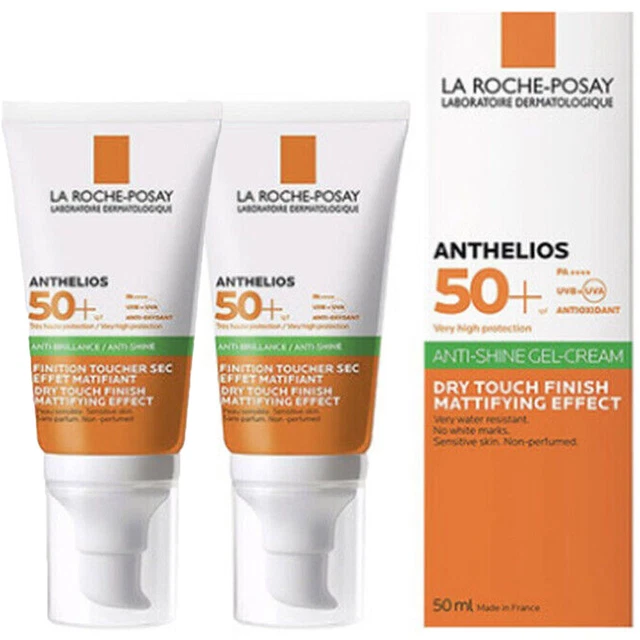 1/2X LA ROCHEPOSAY Anthelios SPF50+ AntiShine Sun Cream Sunscreen Gel