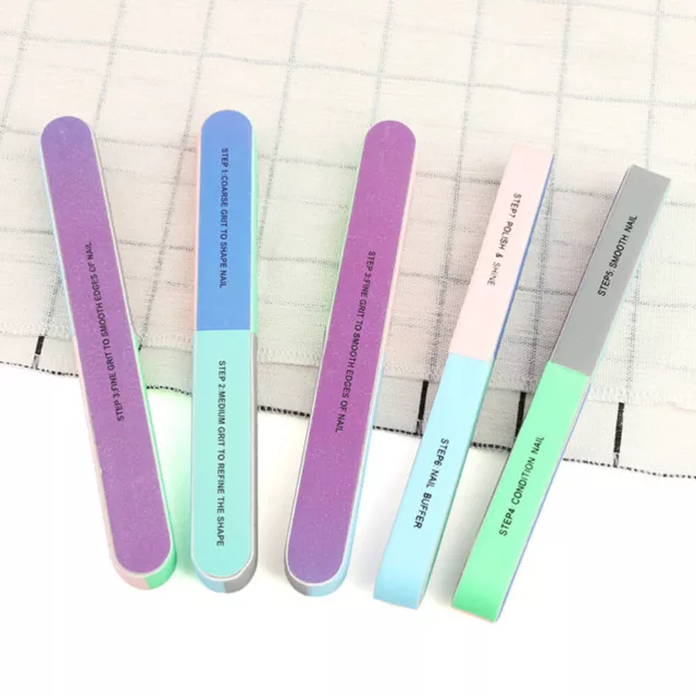 10 Pcs Sponge Nail File Buffer Blocks for Gel Nails Acrylic 4 Way Six Sides 3