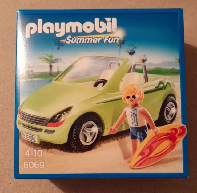 Playmobil 6069 Surf-Roadster Summer Fun Cabrio Surfer Urlaub Meer Neu OVP