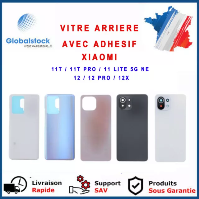 Vitre Arriere Avec Adhesif Xiaomi 11T /11T Pro /11 Lite 5G Ne /12 / 12 Pro / 12X