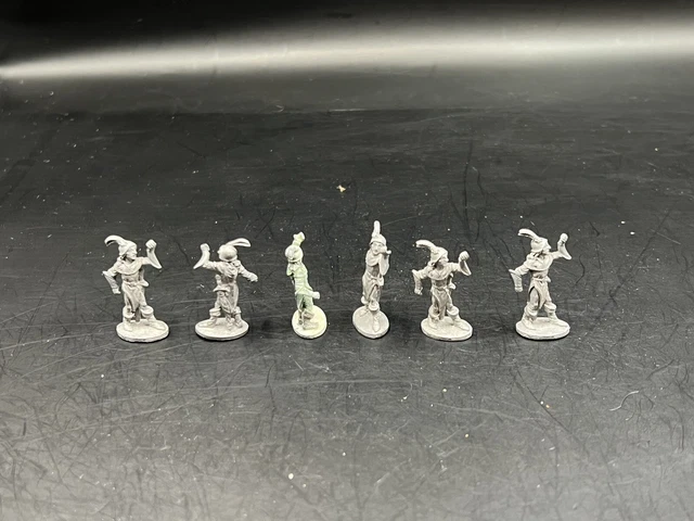 Lot Of 6 Ral Partha Wood Elf Pikemen OOP Metal 70’s WFB, D&D, LOTR
