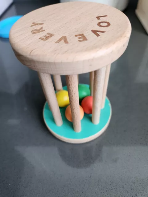 Lovevery Montessori Rolling Rattle Used
