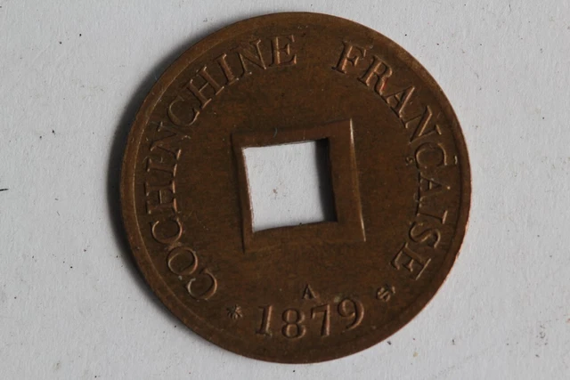 Monnaie 1 Sapèque Cochinchine française 1879 A (48827)