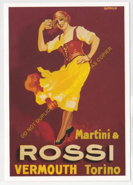 Reproducción antigua publicidad MARTINI ROSSI VERMOUTH TORINO