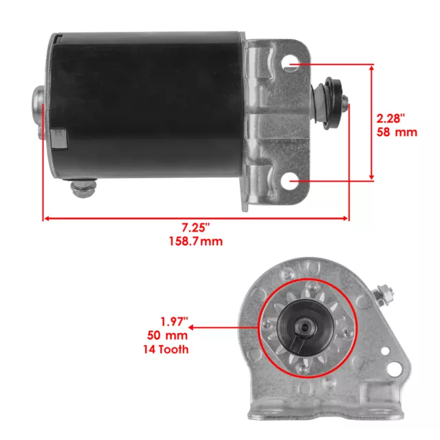 Caltric Starter for Briggs Stratton 693551 593934 14 Tooth Craftsman New 2