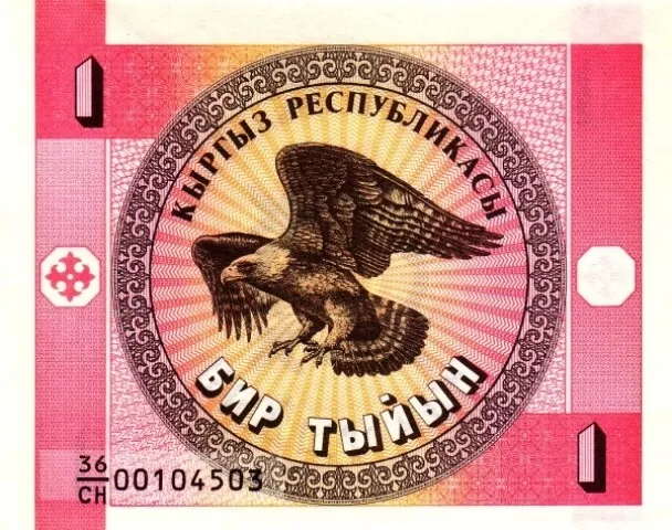 Kirghizistan -Kyrgyzstan 1993 billet neuf de 1 Tyiyn pick 1 UNC Uncirculated