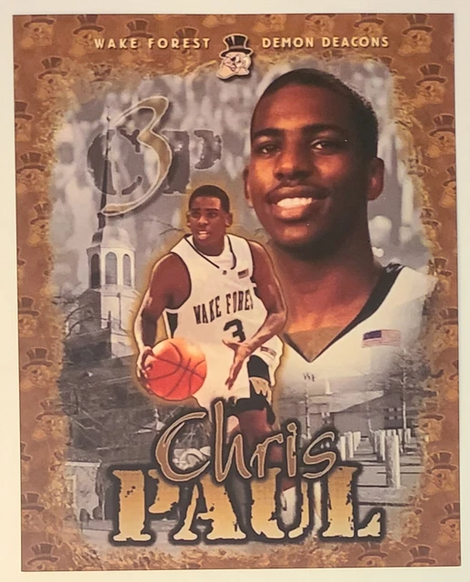 Chris Paul Wake Forest Demon Deacons Basketball 8X10 Glossy Photo