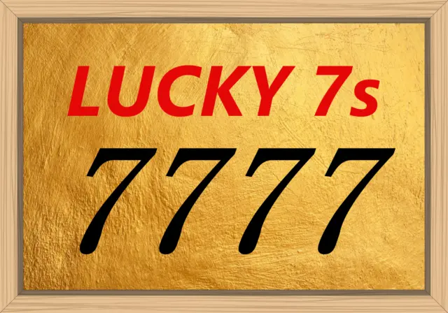 GOLD VIP LUCKY 7s UK UNIQUE MOBILE PHONE NUMBER SIM CARD BUSINESS 07* 9899 777 5