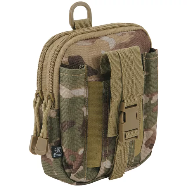 Brandit MOLLE Pouch Functional Zipper Camping Organizer Pocket Tactical Camo