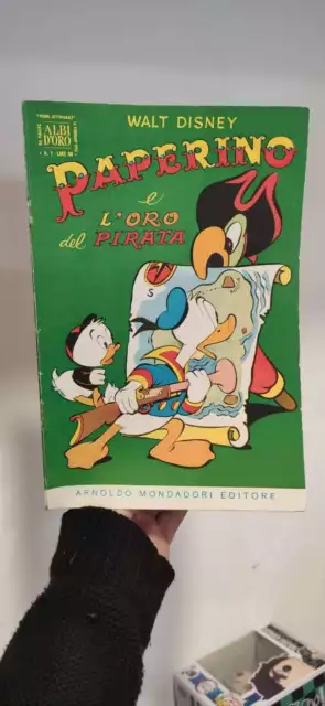 GLI ALBO D'ORO DI TOPOLINO-n° 7-L-annata del 1954-originale mondadori-DISNEY